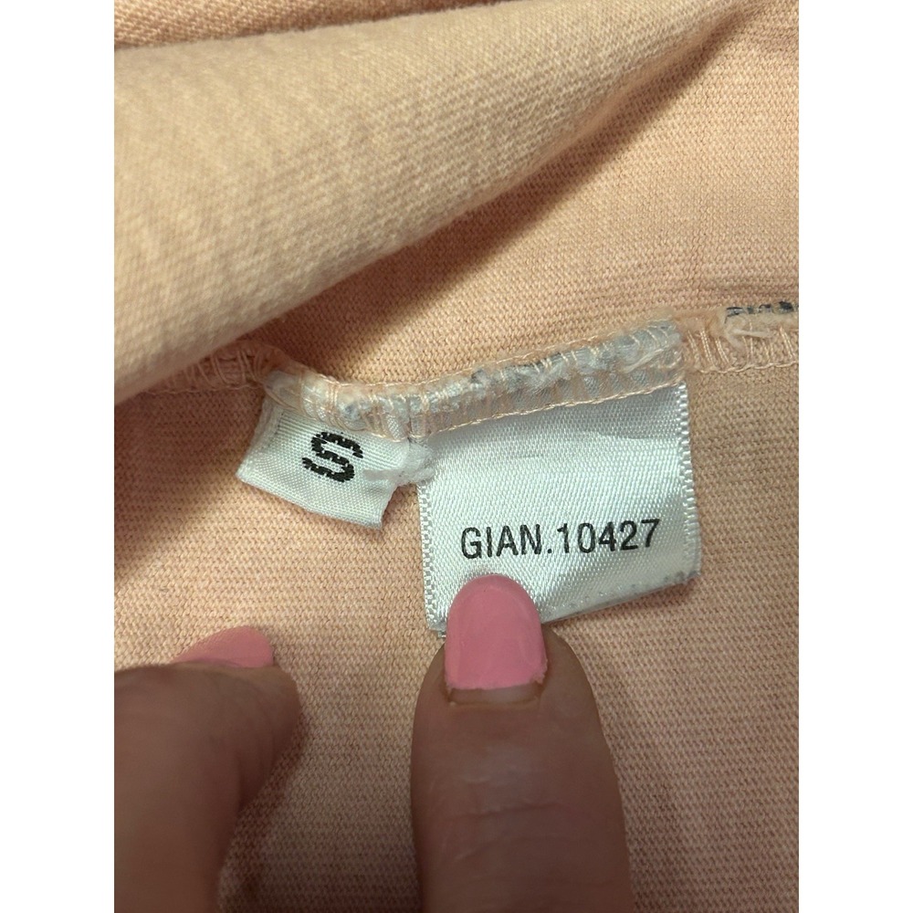 Disney World Spirit Jersey Peach Coral Gold Glitter Puff Print Womens Size Small - Picture 7 of 14